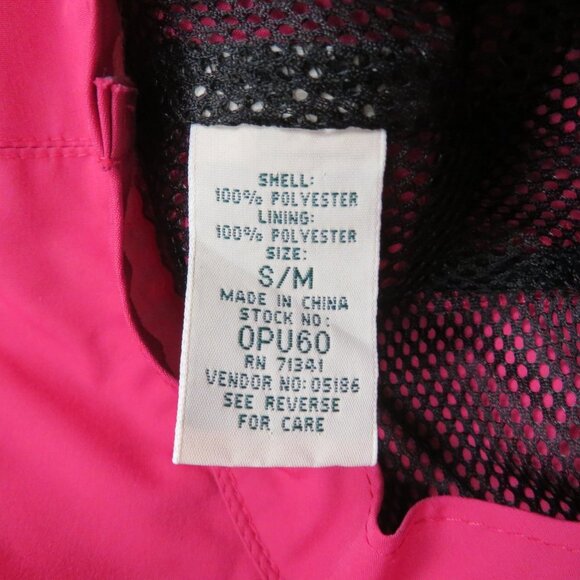 LL Bean 3 in 1 Jacket Womens XL Pink + Bucket Hat Long Trench Nylon Wool Rain - Picture 7 of 12